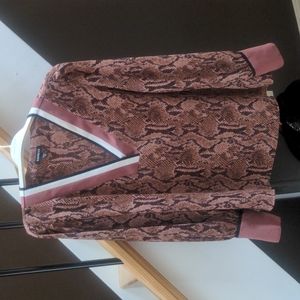 Snakeskin Print Blouse - Express